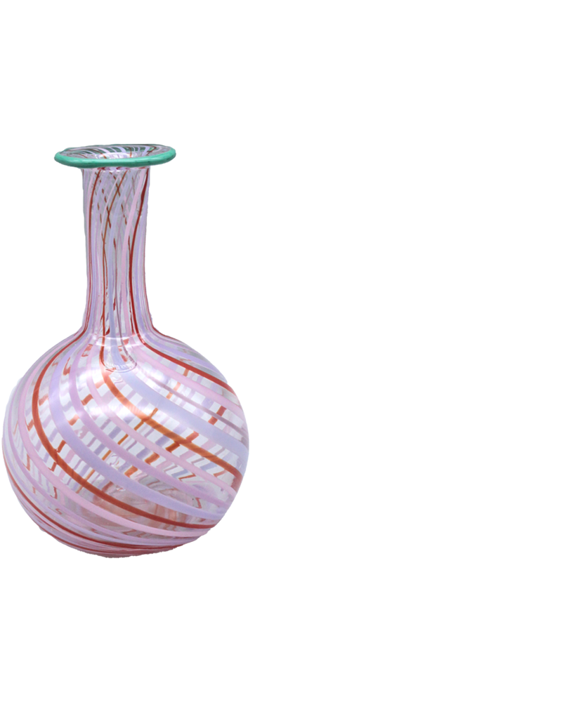 TALL PINK FILIGRANA VASE