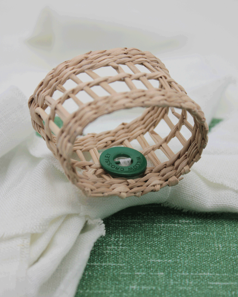 RATTAN NAPKIN RING SET
