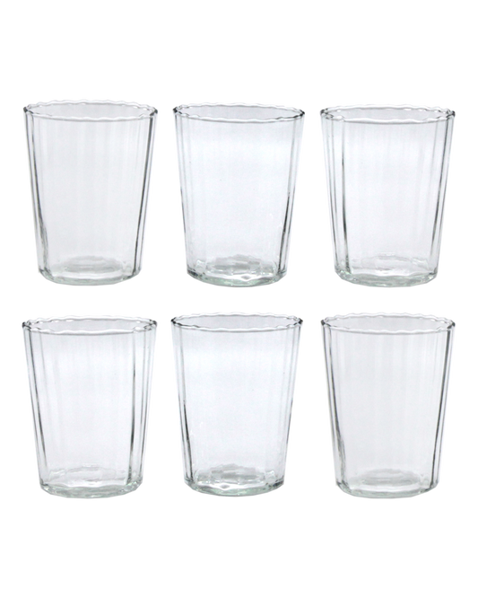 Set of 6 Fluted Tumblers