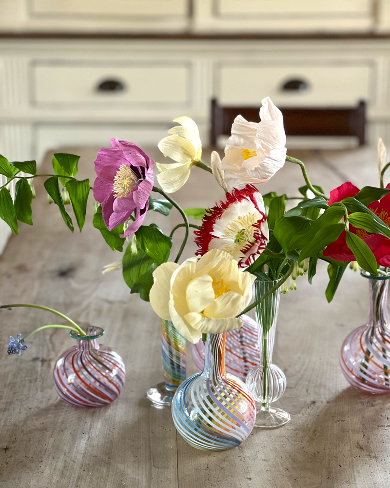TALL PINK FILIGRANA VASE