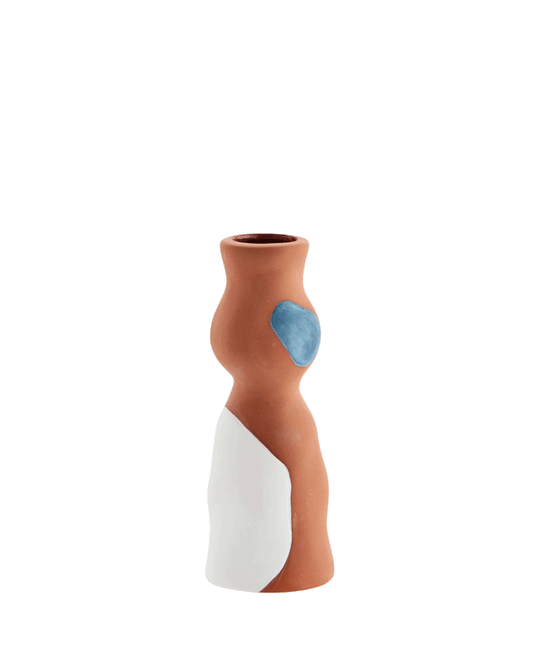 Terracotta Spotted Stem Vase