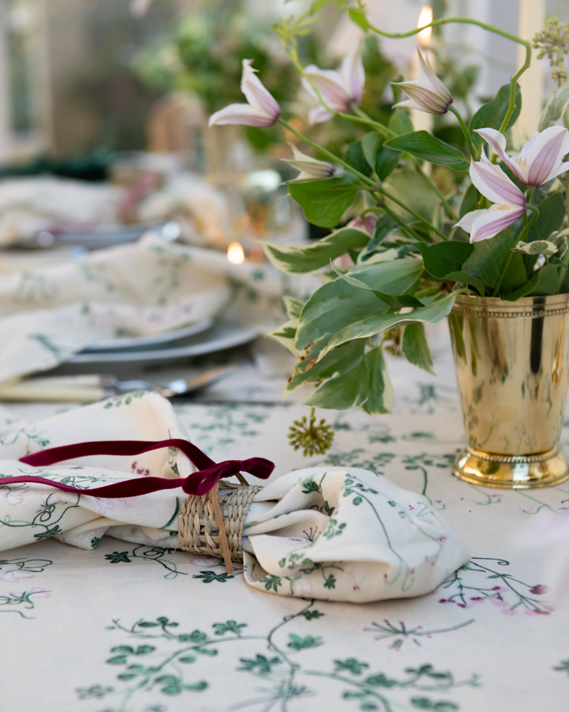 RATTAN NAPKIN RING SET