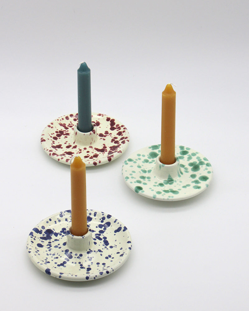 CHERRY SPLATTER CANDLESTICK