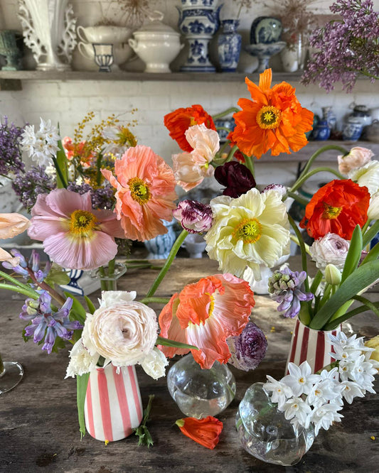 PINK STRIPE VASE