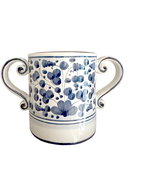 BLUE FLORAL LOVING CUP