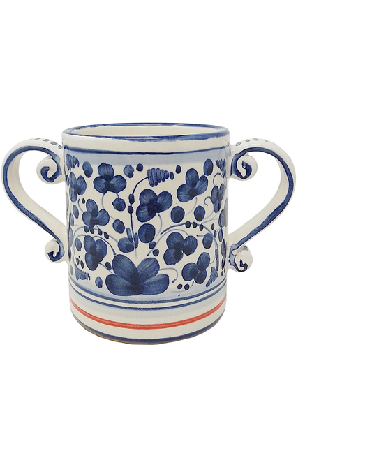 BLUE FLORAL LOVING CUP