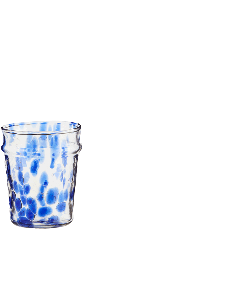 BLUE SPOTTED TUMBLER