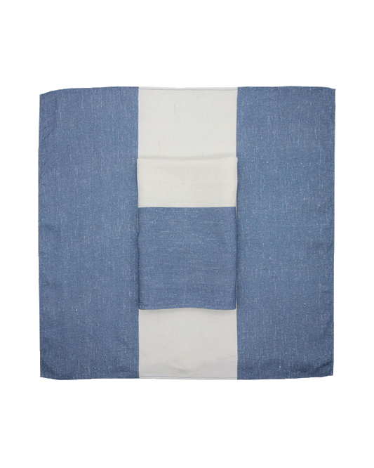 Blue & White Striped Linen Napkins