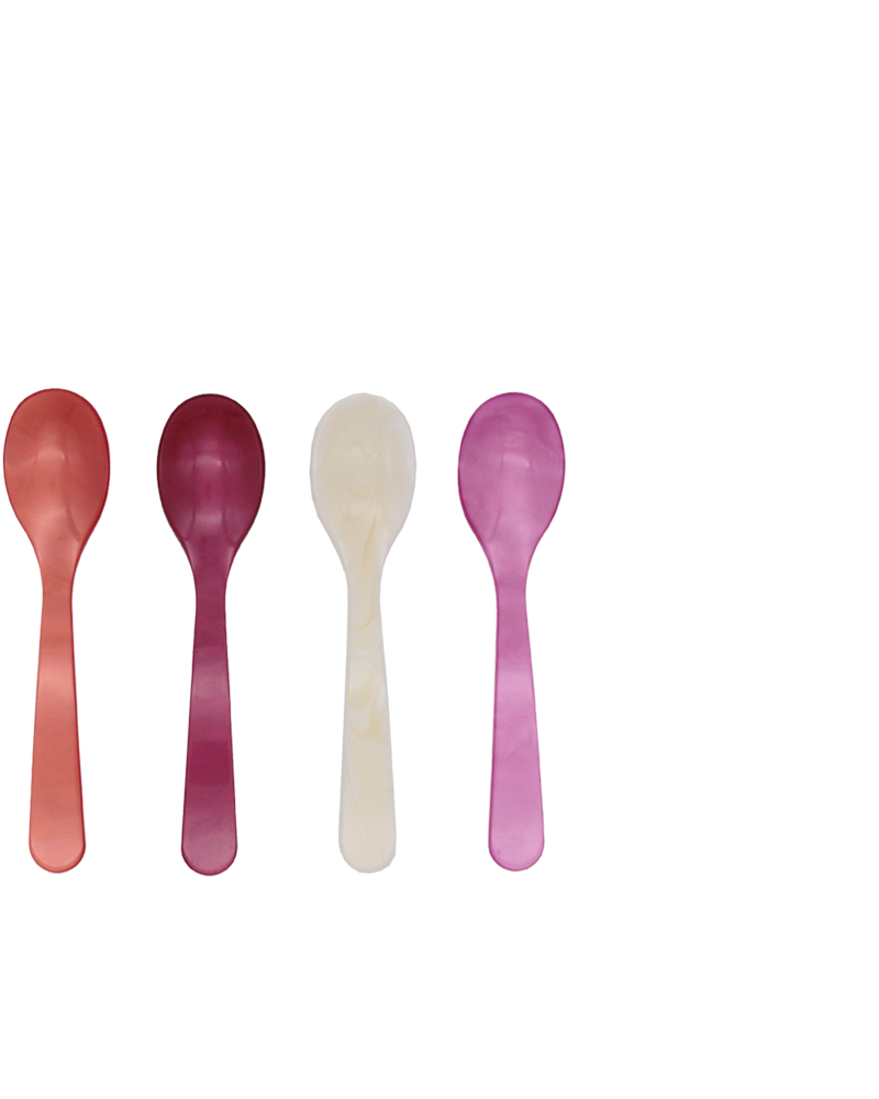 EGG SPOON SET PINKS