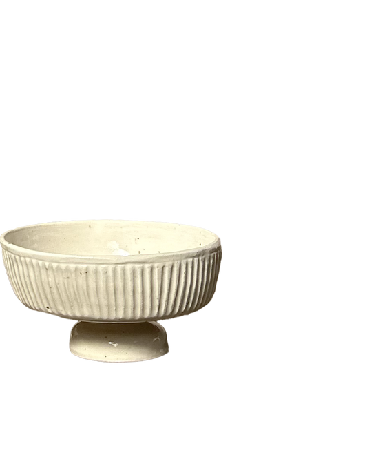 FOOTED STONEWARE BOWL