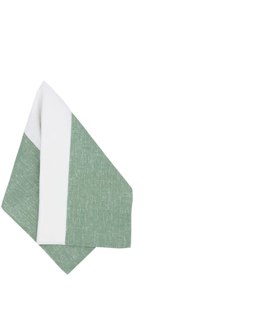 GREEN STRIPE NAPKIN SET