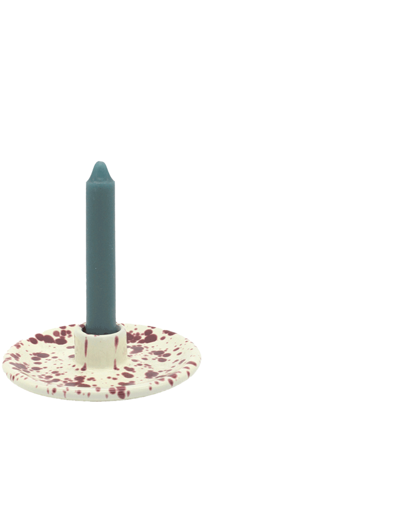 CHERRY SPLATTER CANDLESTICK