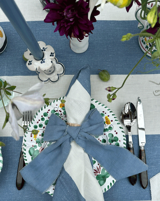 BLUE STRIPE NAPKIN SET