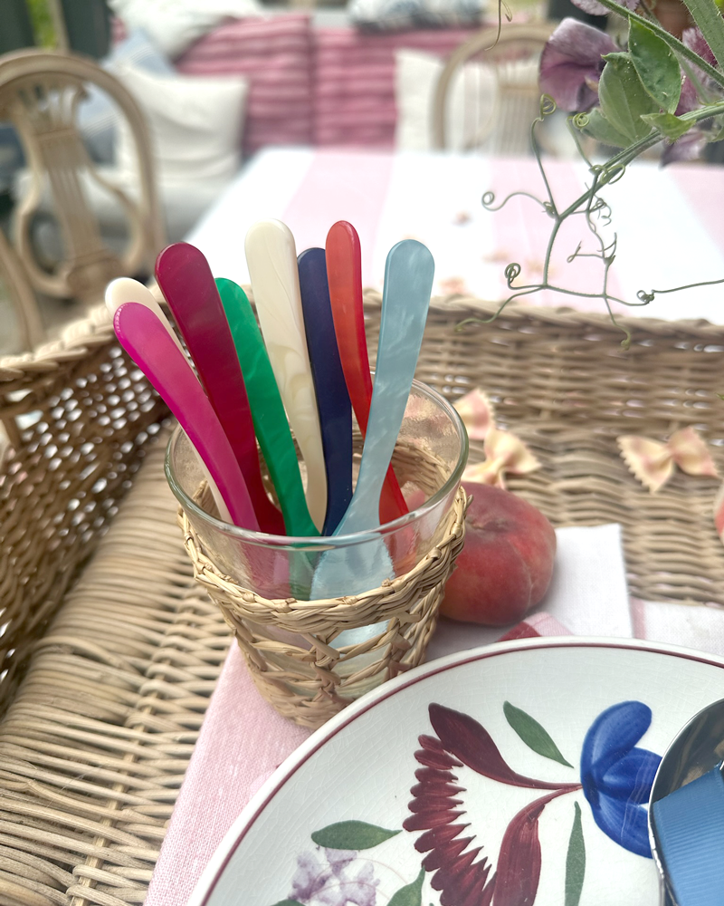 EGG SPOON SET PINKS