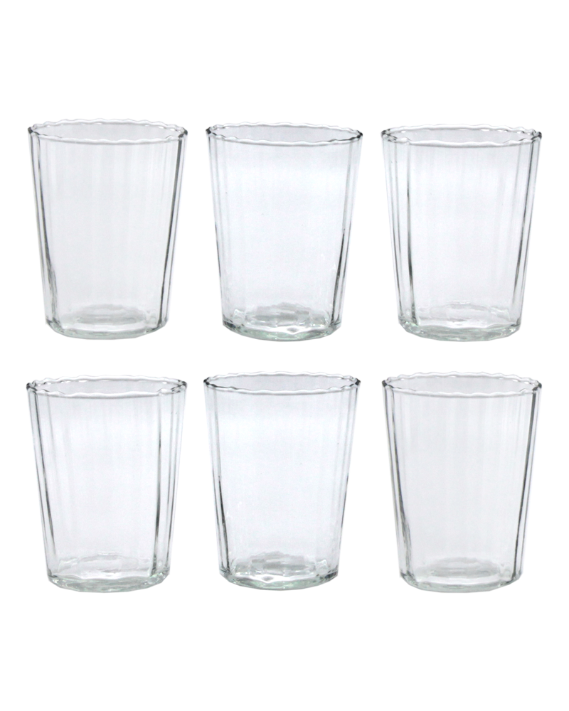 Set of 6 Fluted Tumblers