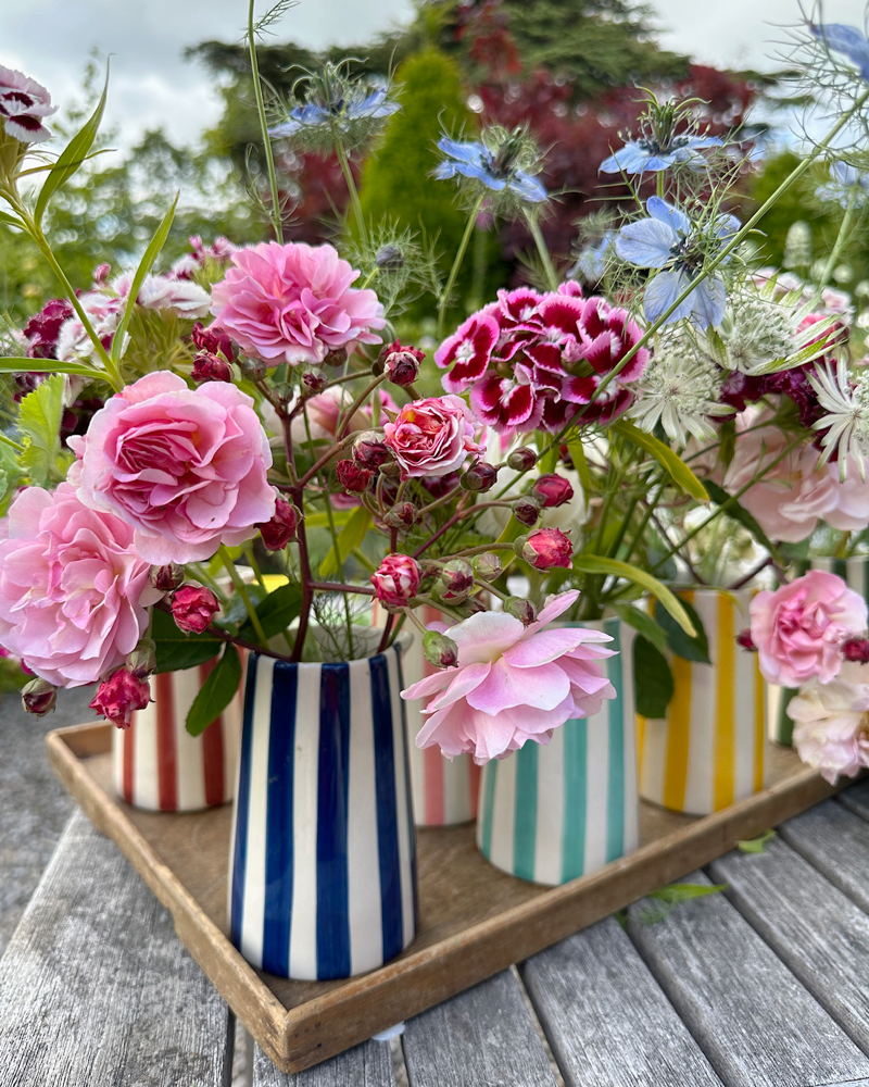 BLUE STRIPE VASE