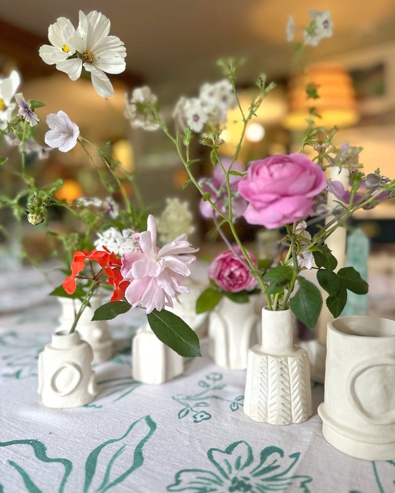 STONEWARE BUD VASES STYLE 2