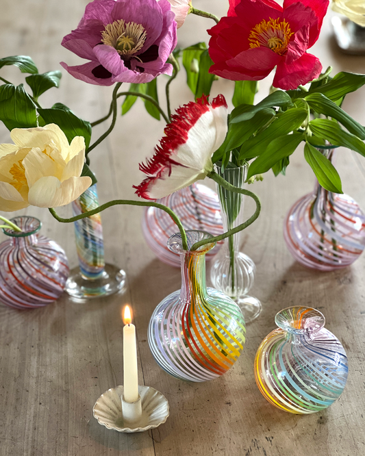 TALL RAINBOW FILIGRANA VASE