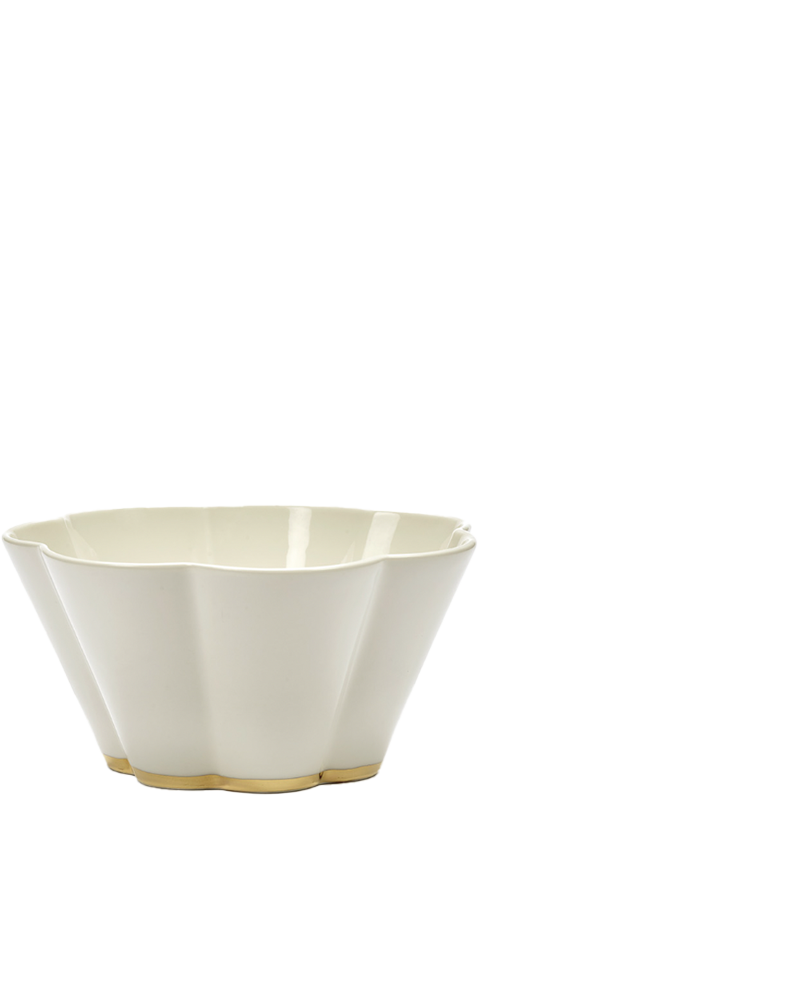 GOLD COLLAR PETAL BOWL