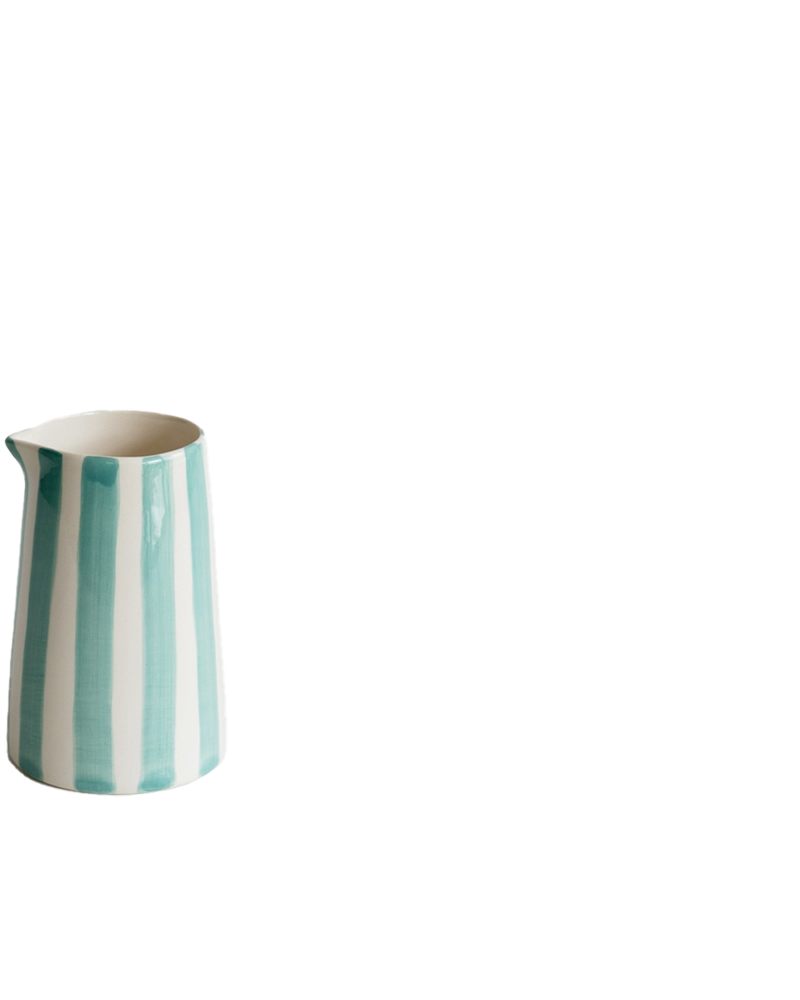 MINT GREEN STRIPE VASE