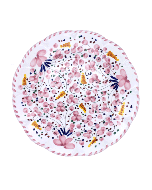 Pink Floral Motif Plate