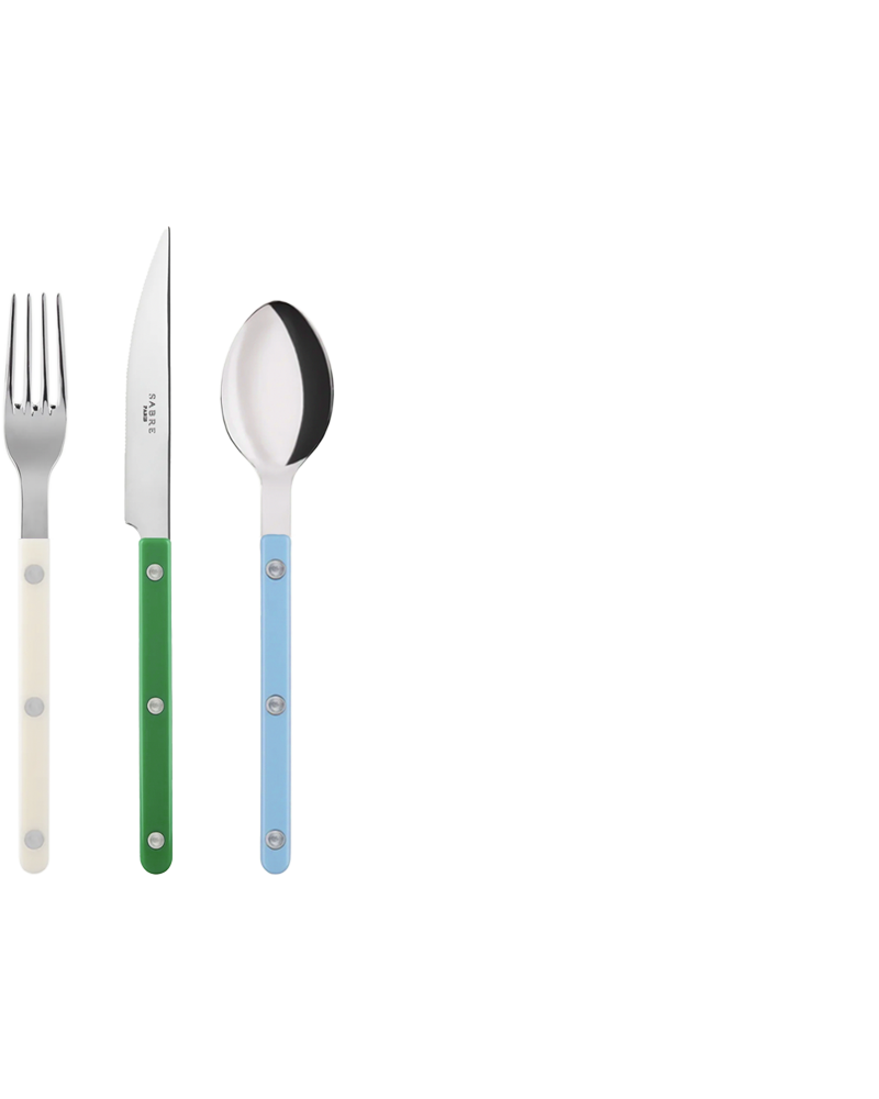 3 PIECE CUTLERY SET BLUES