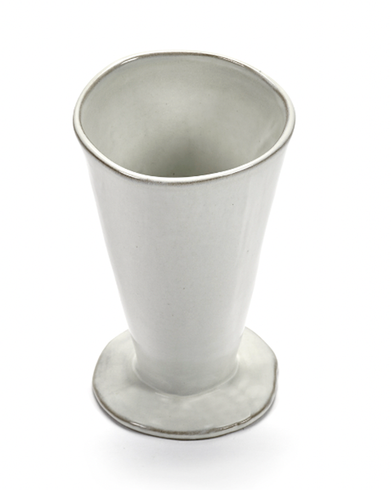 WHITE FOOTED VASE