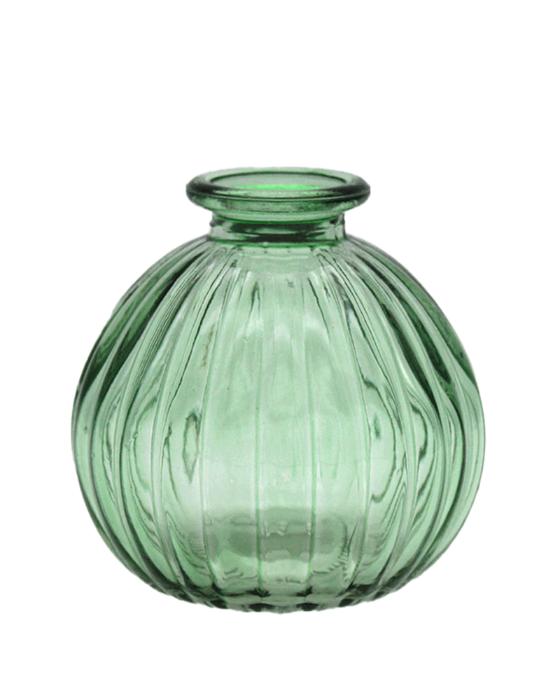 Textured Green Bud Vase