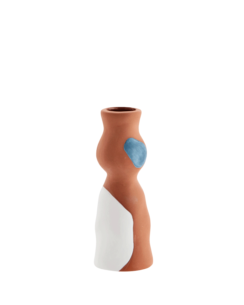 Terracotta Spotted Stem Vase