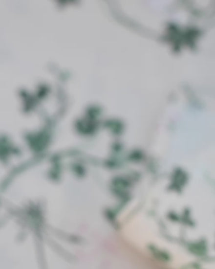 Willow Crossley Film Botanica table linen and candle stands