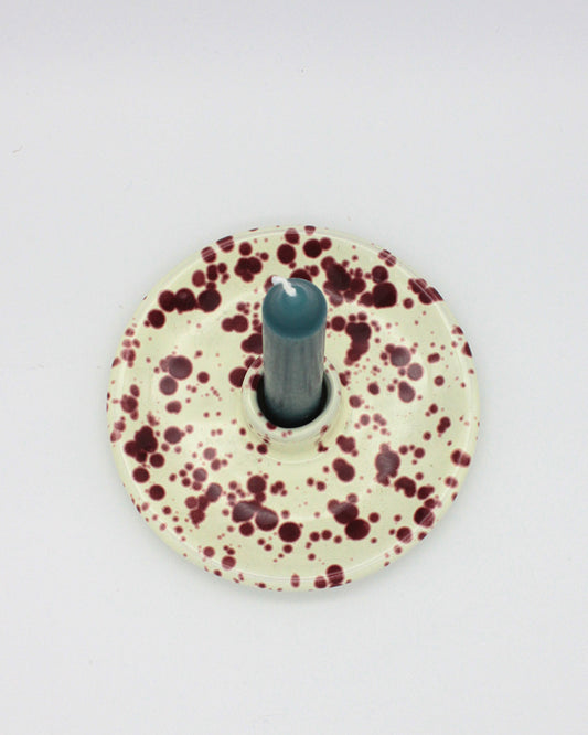 CHERRY SPLATTER CANDLESTICK